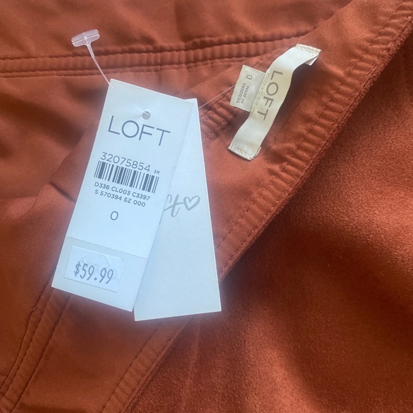 NWT Loft High Waisted Suede Skirt - Picture 3 of 5